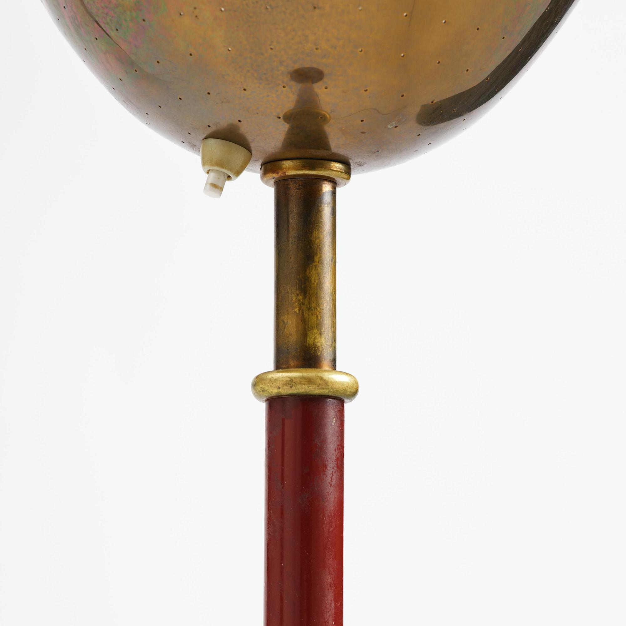 Carl-Axel Acking, a floor lamp model "2646", Bröderna Malmströms Metallvarufabrik, Malmö, 1940-50s.