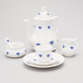 A 16-piece 'Blå Blom' porcelain coffee set, Gustavsberg, Sweden.