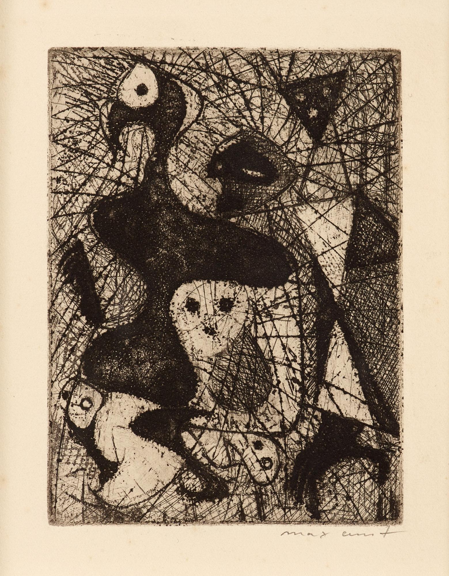Max Ernst, "Tranches de savoir, suivi du secret de la situation politique" (Frontispice).