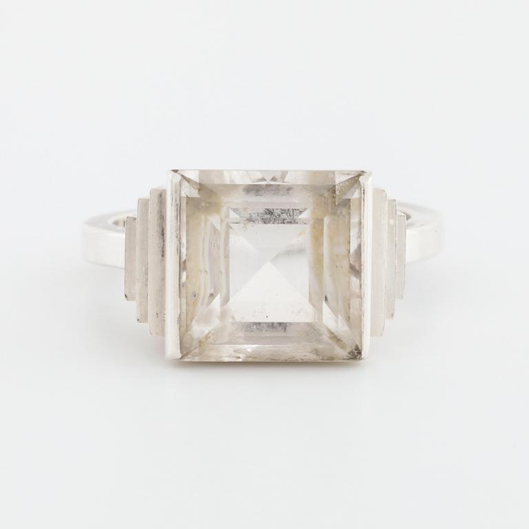 WIWEN NILSSON, Lund, 1959, a rock crystal ring.