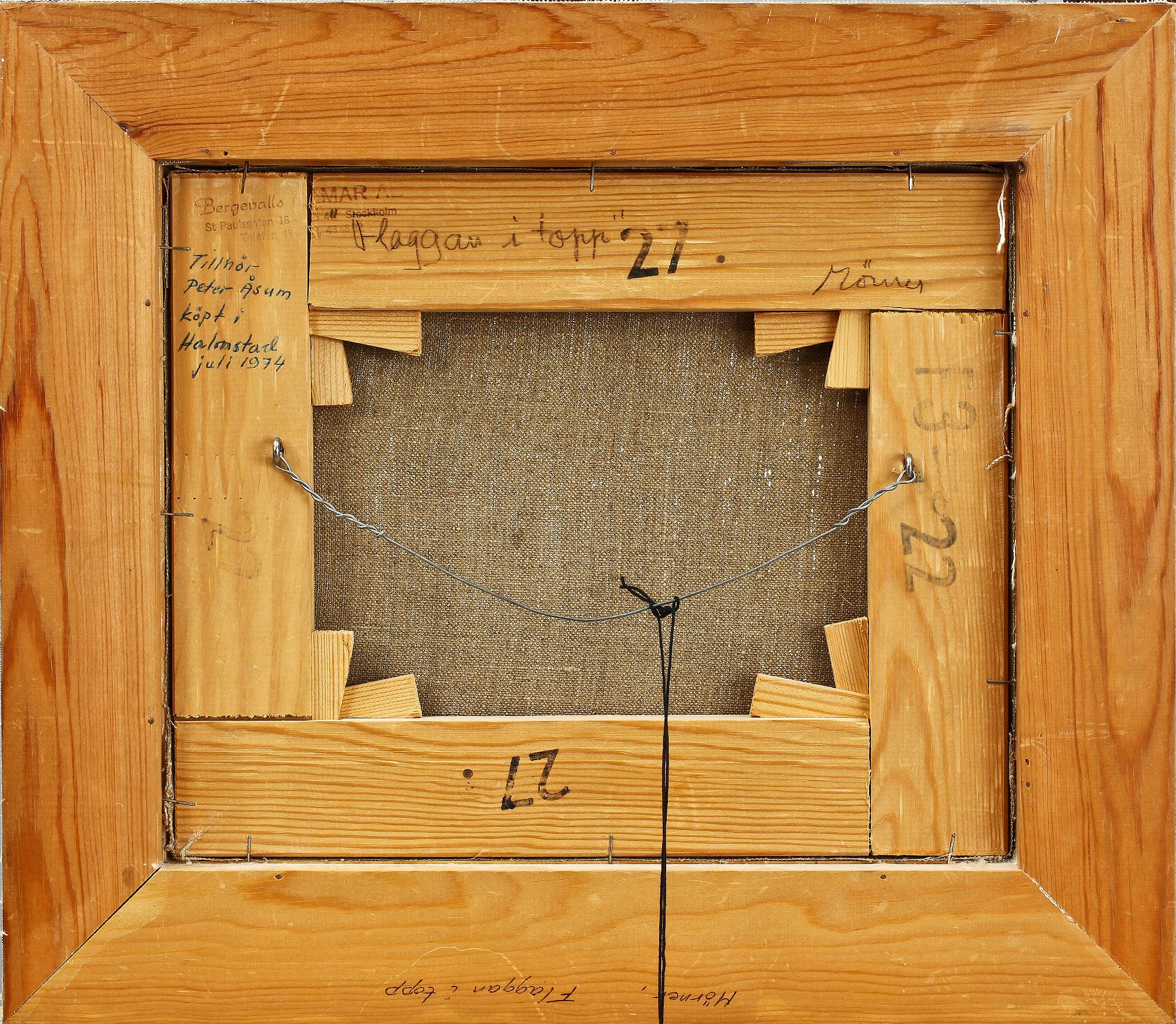 STELLAN MÖRNER, olja på duk, sign.