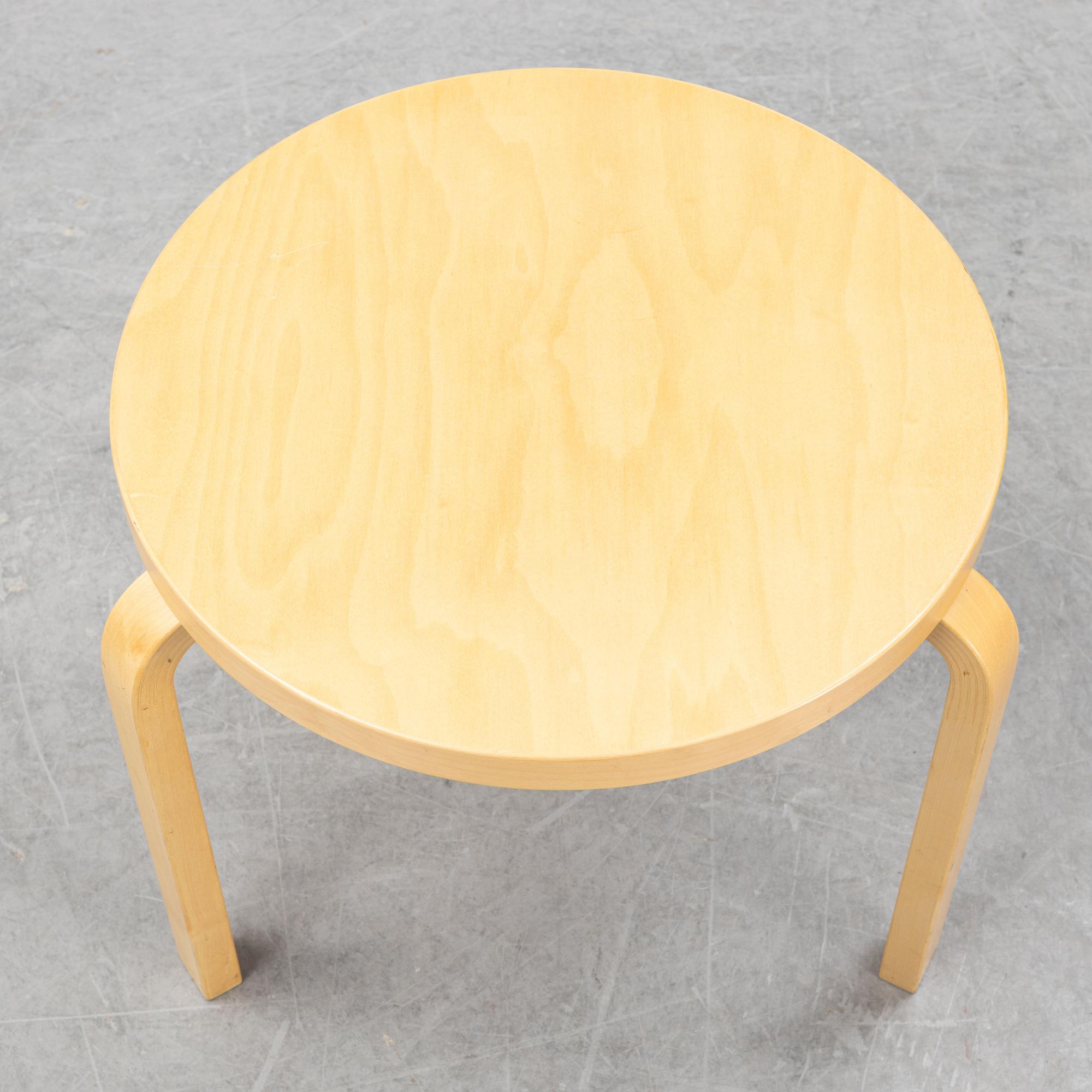 Alvar Aalto, a model 90D coffee table from Artek, Finland.