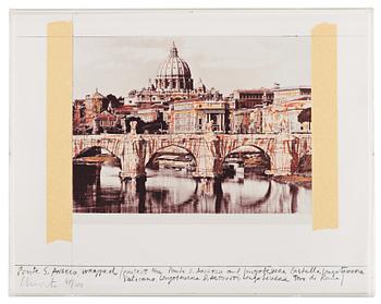 338. Christo & Jeanne-Claude, "Ponte S. Angelo, Wrapped, Project for Rome" from "Five Urban Projects".