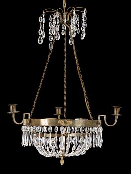 LJUSKRONA, gustaviansk stil, 1900-tal. Höjd ca 70cm.