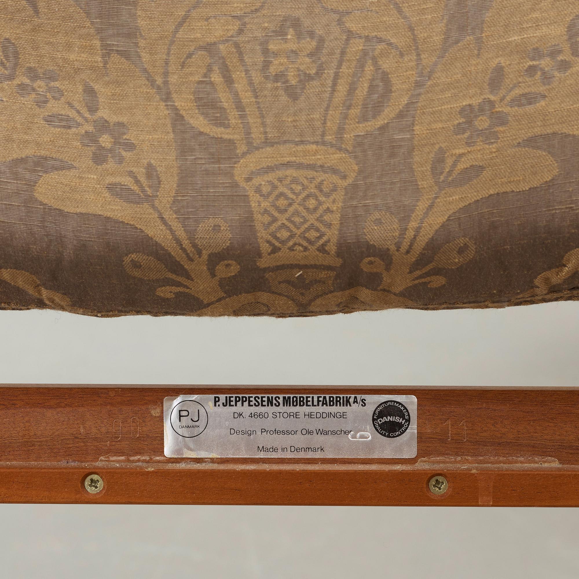 Ole Wanscher, fåtöljer, ett par "Colonial Chair", PJ-149, Poul Jeppesen, Danmark 1960-70-tal.