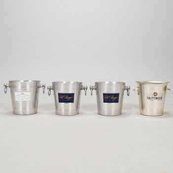 Four late 21st-century champagne coolers.