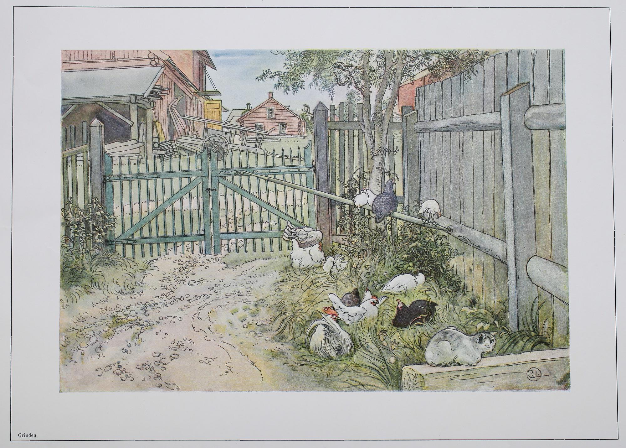 BÖCKER, 5 st, Carl Larsson, "Åt Solsidan", "Spad-Arfvet mitt lilla lantbruk", "Ett hem", "Andras barn", "Larssons".