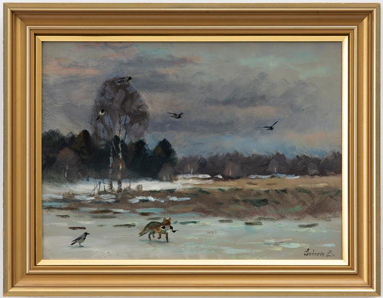 Lindorm Liljefors, Fox with prey.