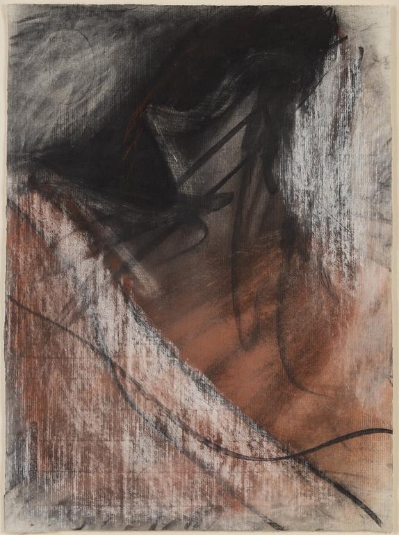 Claes Hake, mixed media on paper, signed.