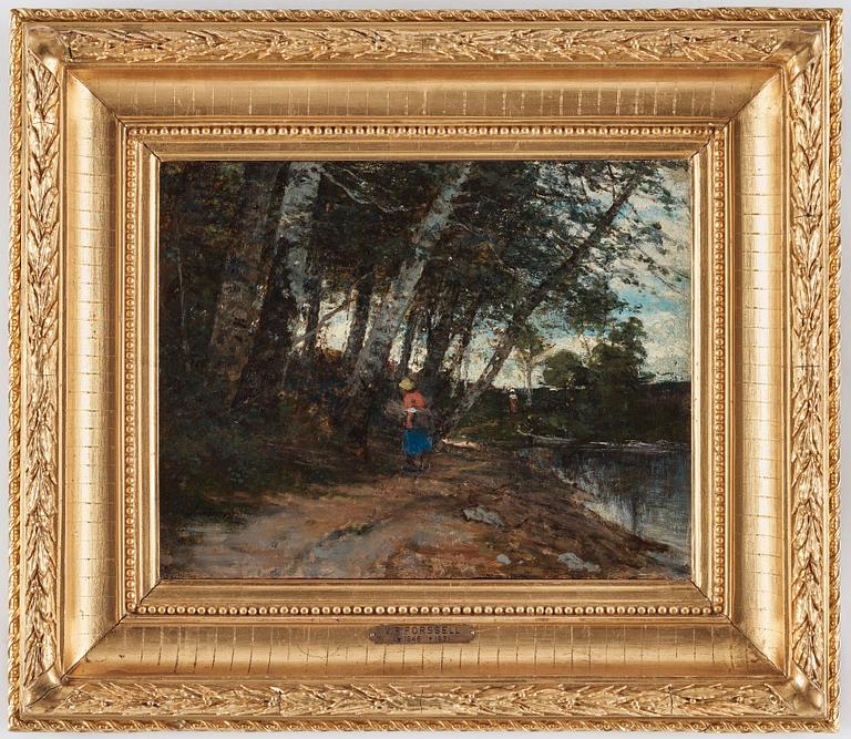 Victor Forssell, Woman gathering firewood.
