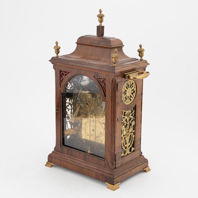 A George III 18th century musical  bracket clock by Eardley Norton.