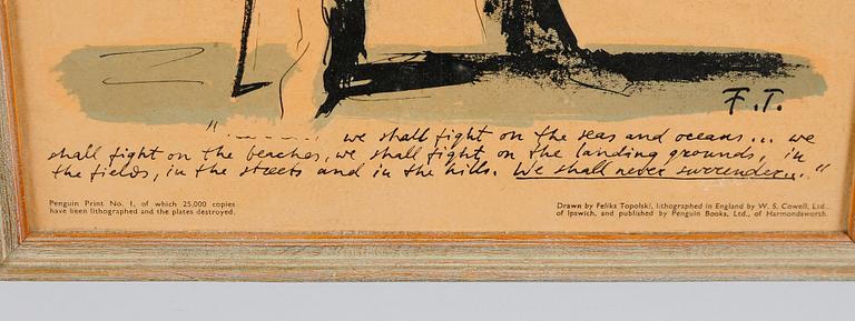 FELIKS TOPOLSKI, färglitografi, efter, Penguin Print.