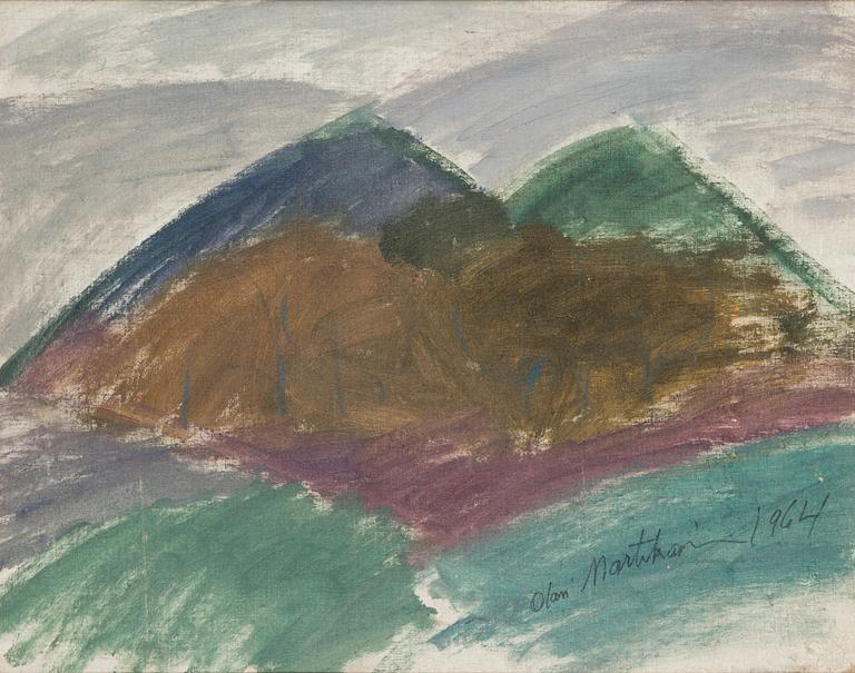 Olavi Martikainen, öljy kankaalle, signeerattu ja päivätty 1964.