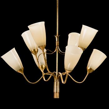 Paavo Tynell, A mid-20th century pendant lamp model 9007/8 for Idman, Finland.