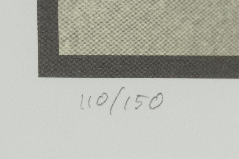 Leif Elggren,  lithograph, signed and numbered 110/150.