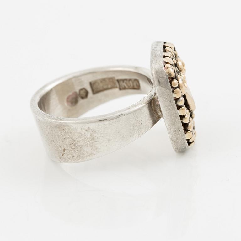 Sven-Erik Högberg, ring, sterling silver, Gothenburg 1984.