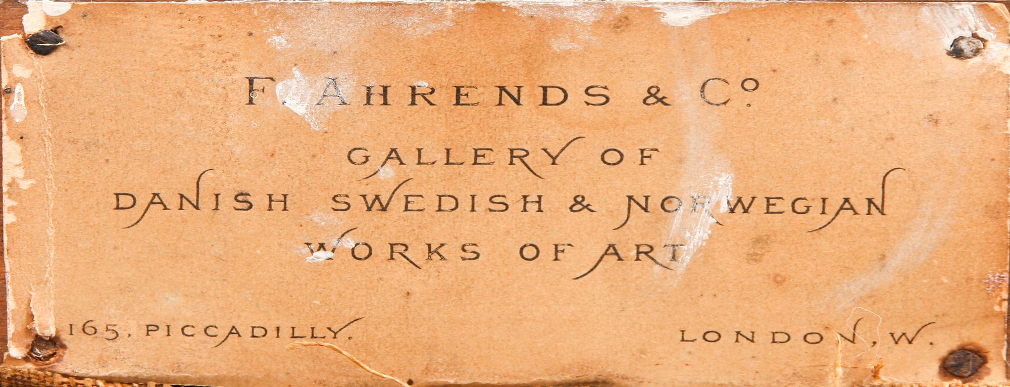 CARL LUDWIG BILLE, olja på duk, sign o dat 1870 (?).