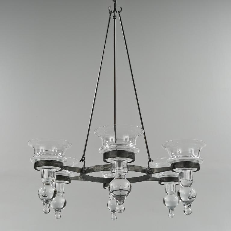 TAKKRONA, Boda glasbruk, 1900-talets andra hälft. Höjd 60-90 cm.