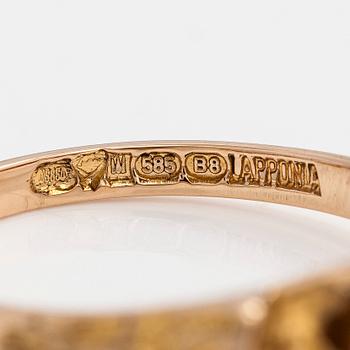 Björn Weckström, ring, "Litet ord", 14K guld och odlad pärla. Lapponia 1979.