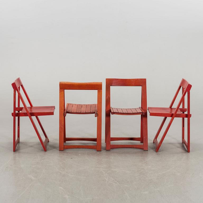 Seven second half of the 20th century collapsible chairs.