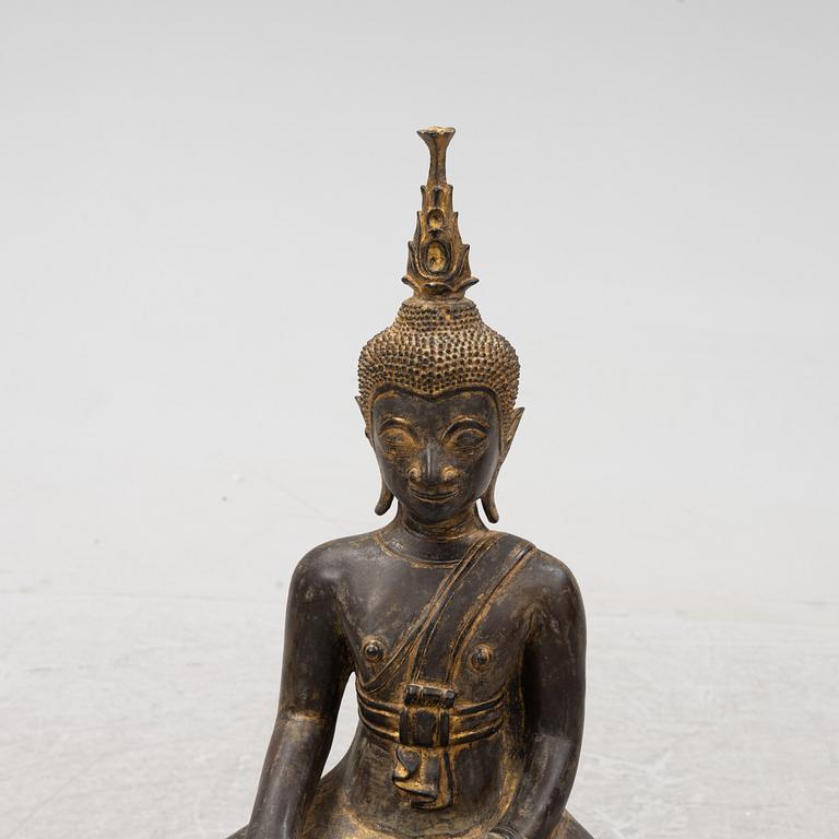 Buddha Shakyamuni, bronze, Laos, around the year 1900.