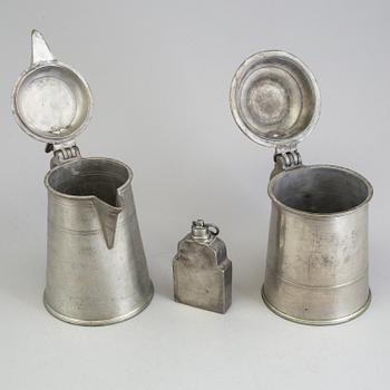 STOP och PLUNTA, 2+1, tenn, 1700 -talets slut/1800-talets första hälft.