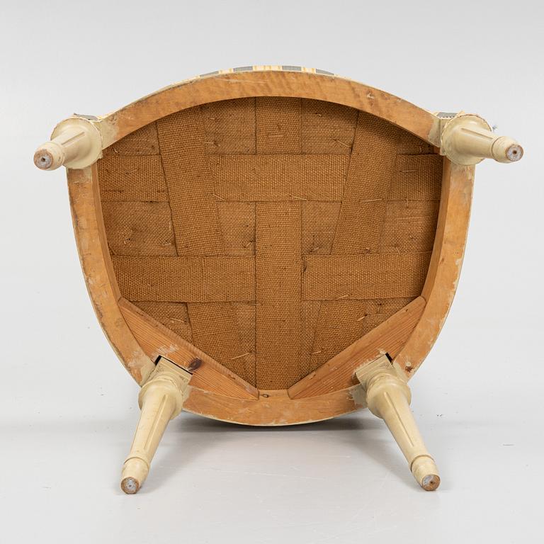 Stolar, 8 st, gustaviansk stil, 1900-talets mitt.