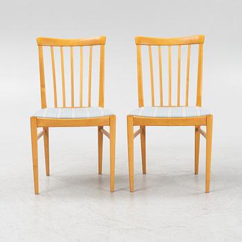 Carl Malmsten, matbord och stolar,  6 st, "Herrgården", "Åfors Möbelfabrik, 1900-talets andra hälft.