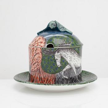 Dorrit von Fieandt, terrin, "Hubertus"-serien, Pro Arte 1994, Arabia Finland.