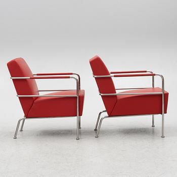 Gunilla Allard, a pair of armchairs with footstools, 'Cinema', Lammhults.