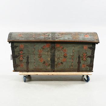 A wooden chest from 1781.