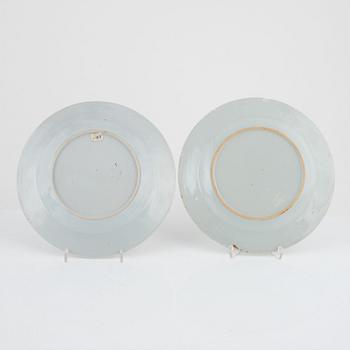 A set of four famille rose plates, Qing dynasty, Qianlong (1736-95).