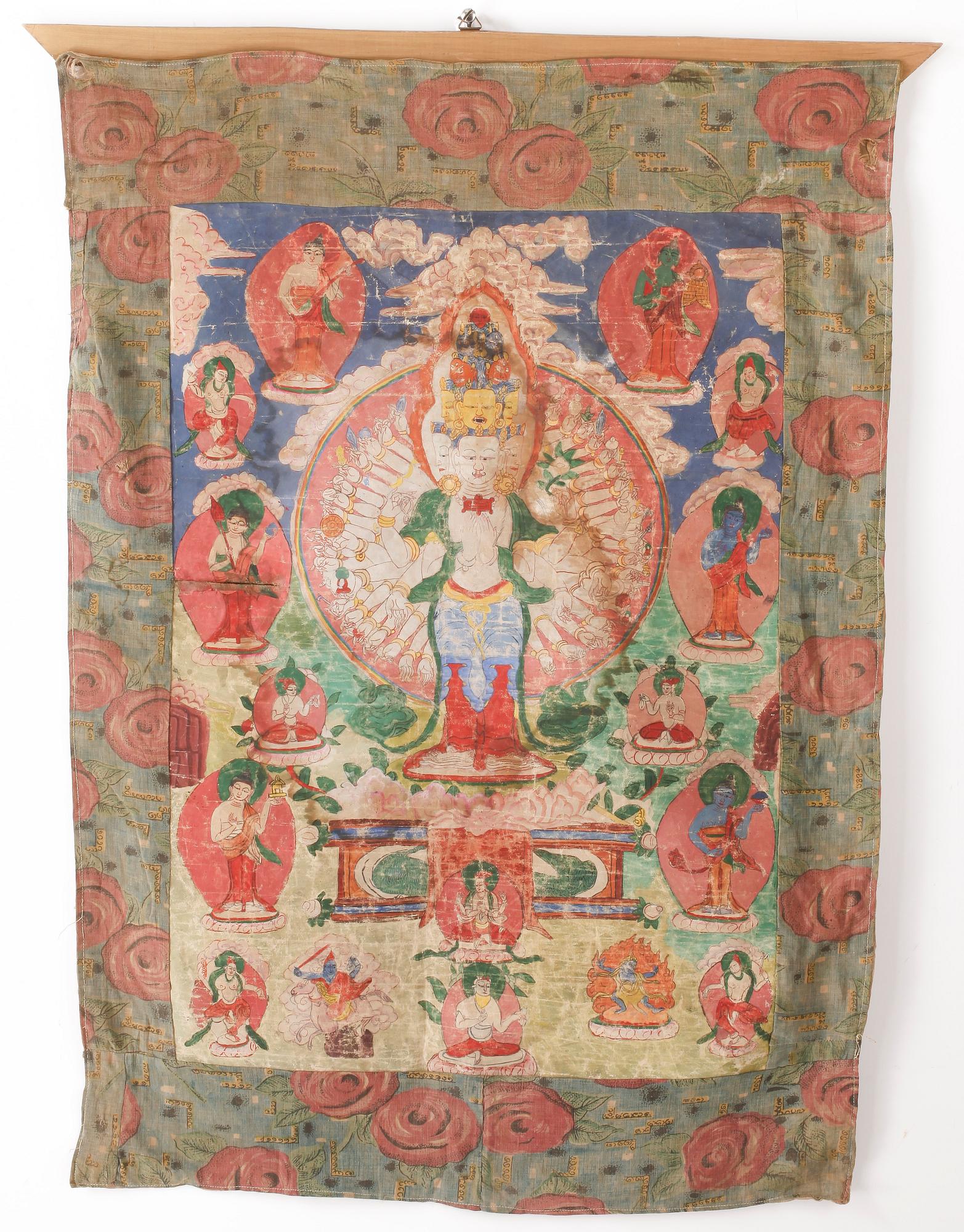 TANKA, möjligen Tibet, 1800-tal.