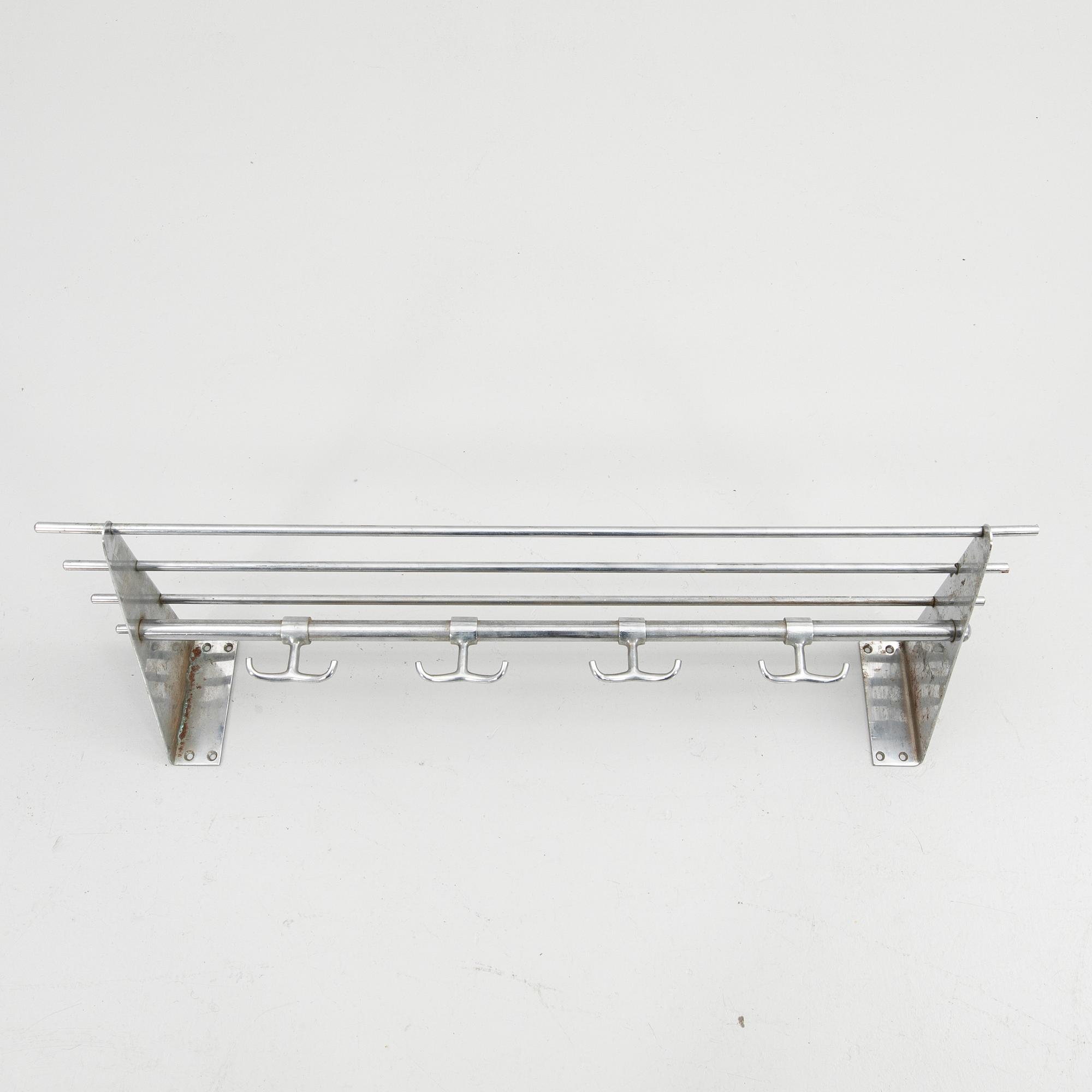Mogens Mogensen, Hat rack, chrome-plated metal, second half of the 20th century for Albin Karlsson's Metal Factory, Eskilstuna.