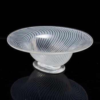 EDWARD HALD, a Graal glas bowl, Orrefors, signed.