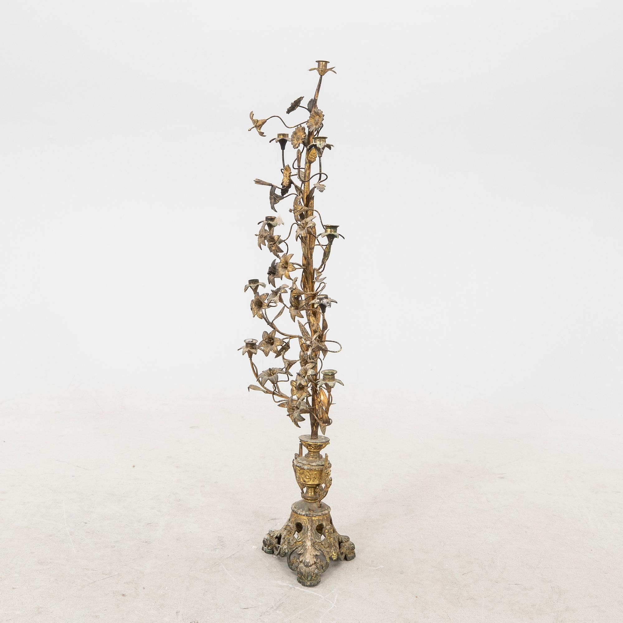 A French late 19th century /20th century candelabra.