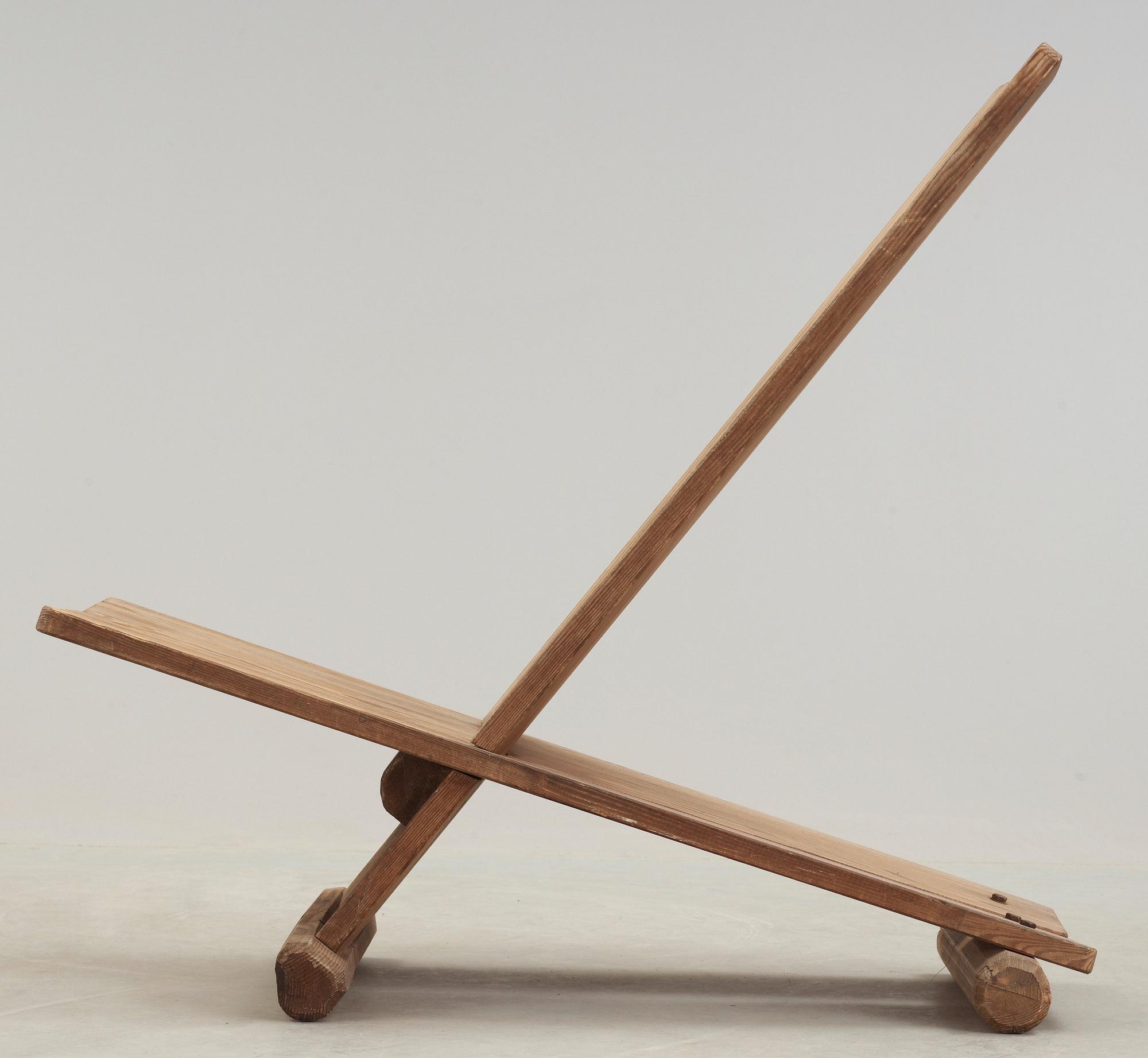 An Axel Einar Hjorth 'Utö' pine easy chair, Nordiska Kompaniet, 1930's.