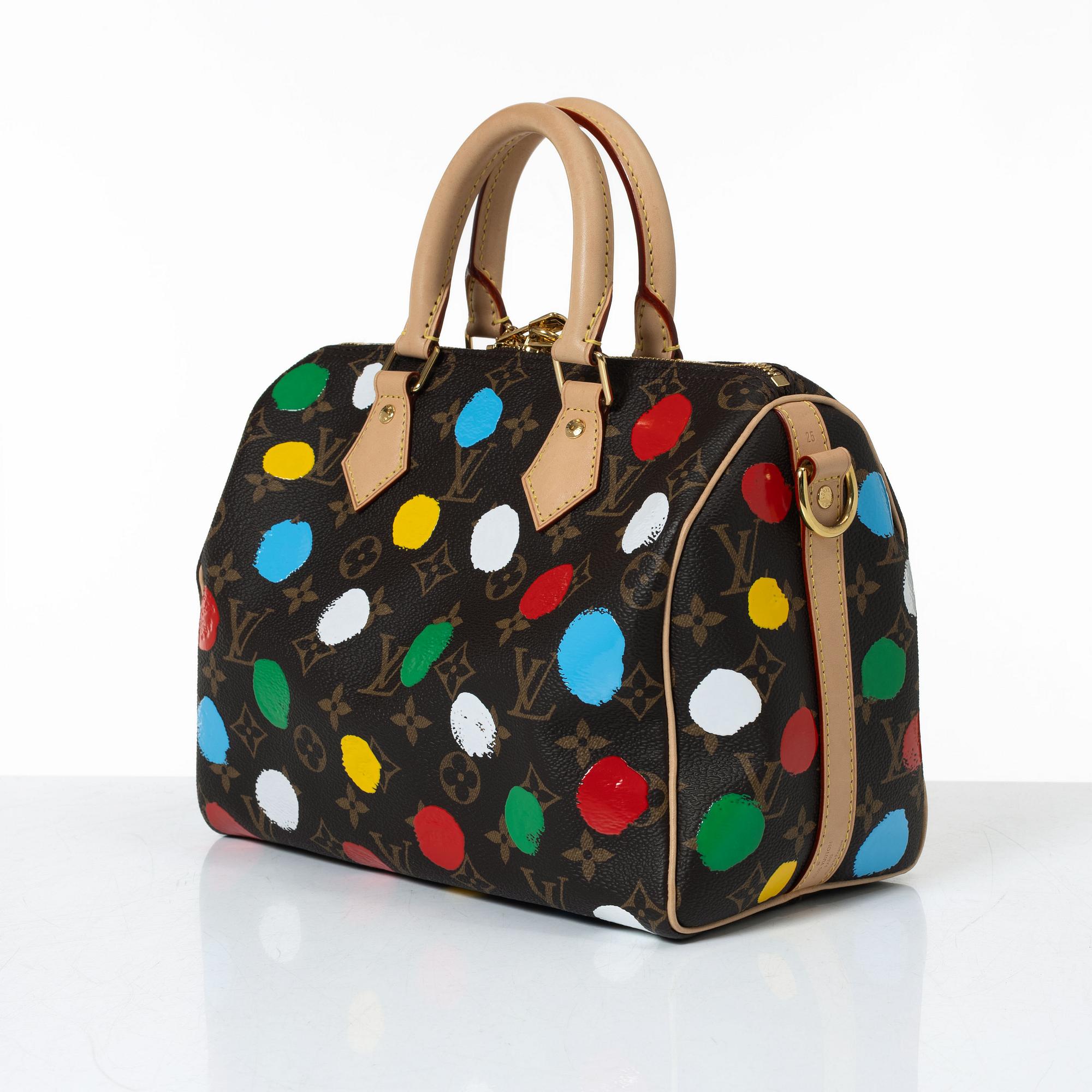 Louis Vuitton X Yayoi Kusama, Speedy 25, 2023.