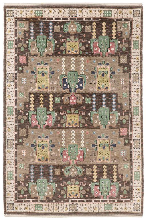 Märta Måås-Fjetterström, matta, "Örtagården", flossa, ca 313 x 205 cm, signerad AB MMF.