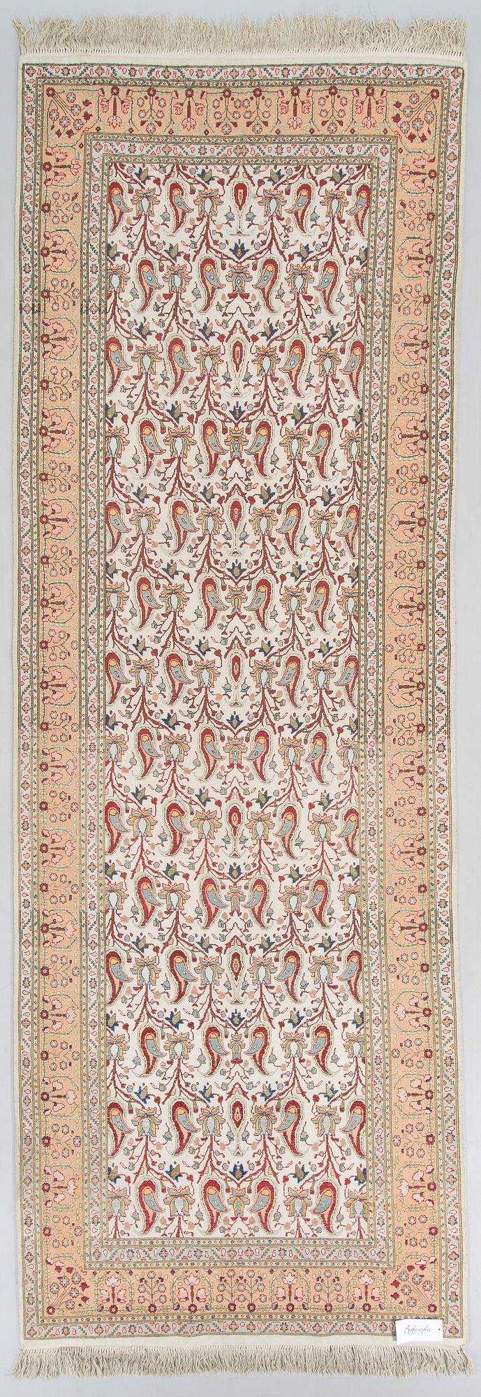 A silk runner, probably Turkey ca 284 x 99 cm.