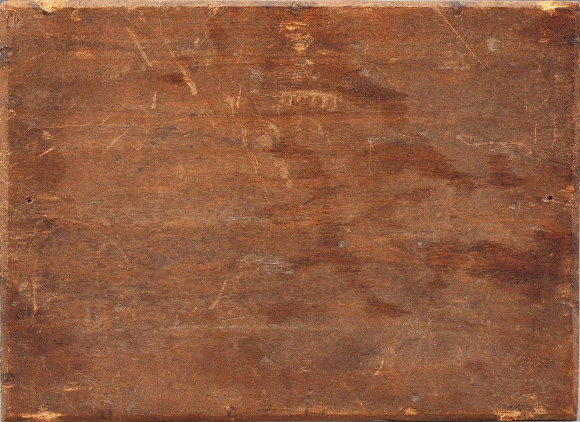 OKÄND KONSTNÄR, olja på pannå, signerad Dubuis?.