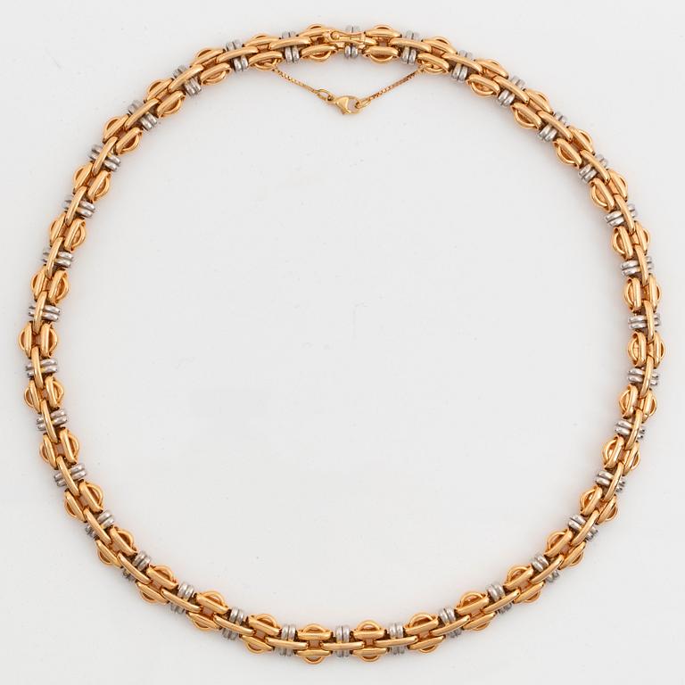 An 18K gold and white gold Evert Lindberg necklace.