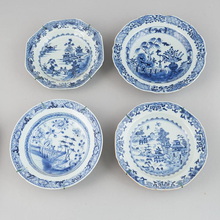 A group of export porcelain, Qing dynasty, 18/19th Century.