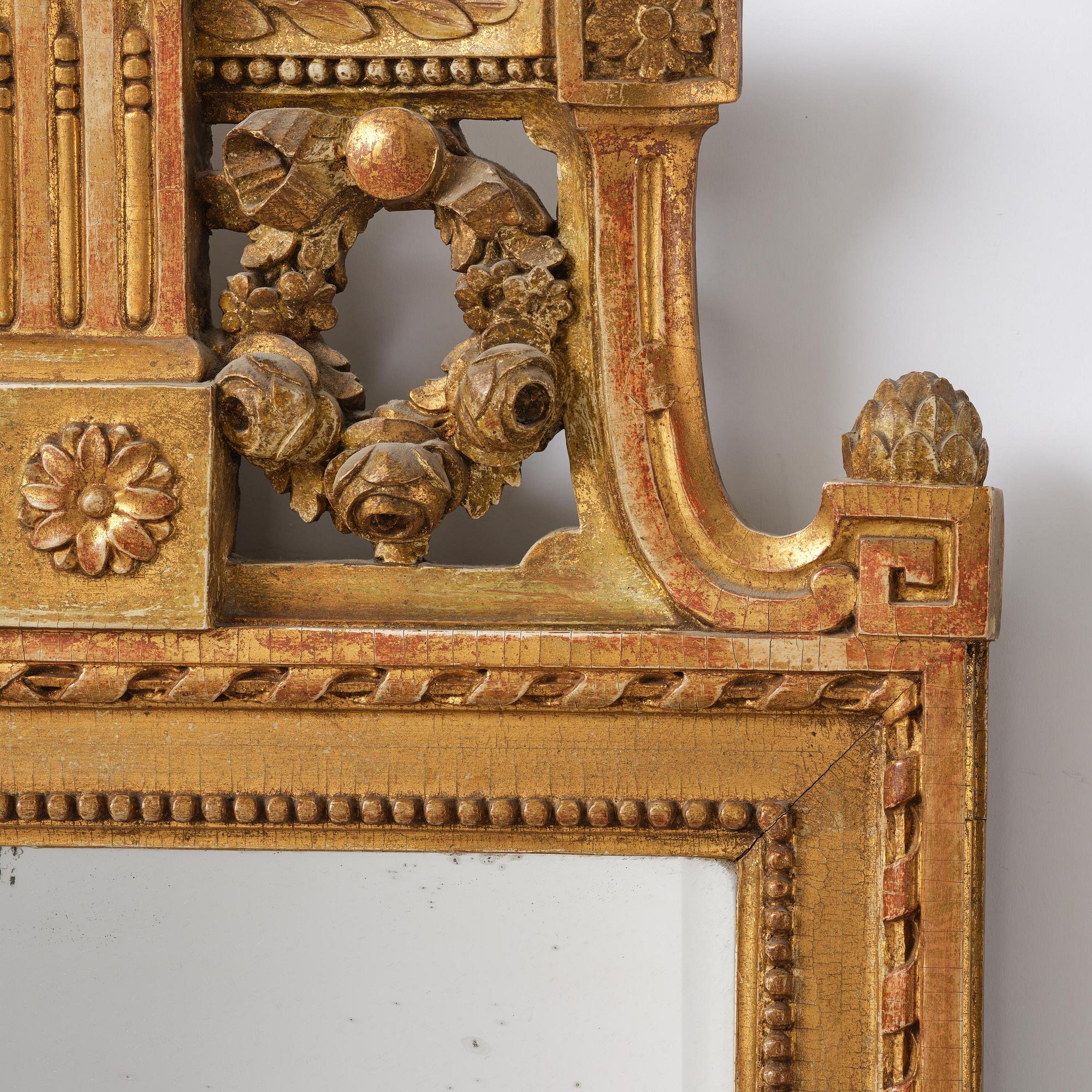 Spegel, Stockholmsarbete, sent 1700-tal, Gustaviansk.