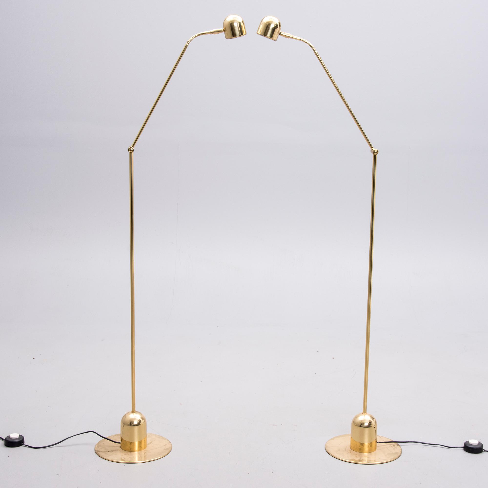 GOLVLAMPOR / LÄSLAMPOR, 2 st, 1980-tal.