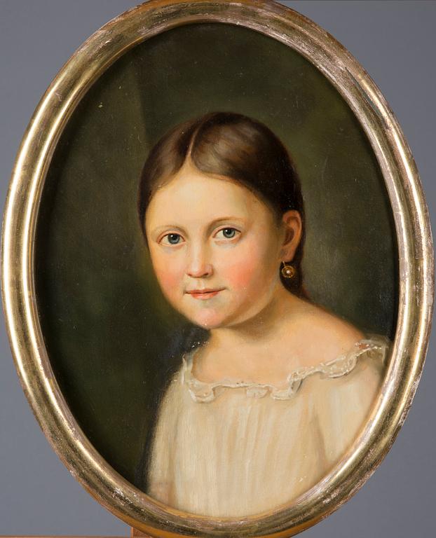 PORTRÄTT, olja på duk, osignerad ca 1900.