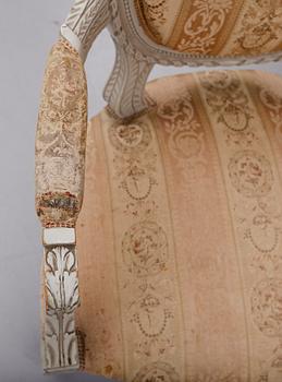 SALONGSGRUPP, 6 delar, gustaviansk stil, 1900-talets början.