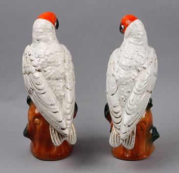 FIGURINER, ett par, flintgods, trol England, 1800-talets andra hälft.