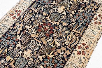Rug, Nain, part silk, approx. 161 x 107 cm.