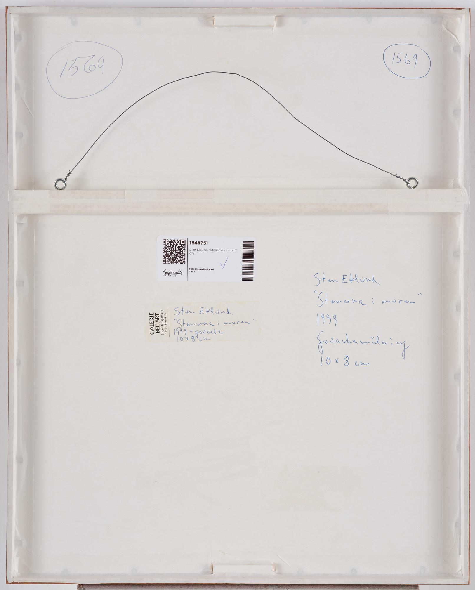 Sten Eklund, "Stenarna i muren".